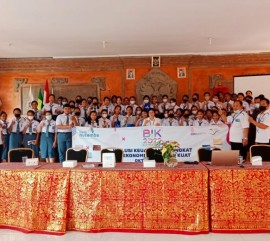 Galeri Inklusi Keuangan di SMK N 1 Klungkung